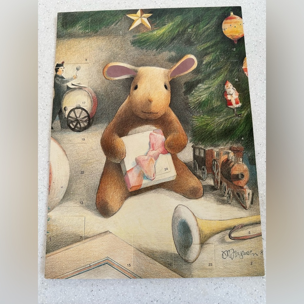 Vintage Christmas Advent Calendar 1995 VELVETEEN RABBIT by Margery Williams.